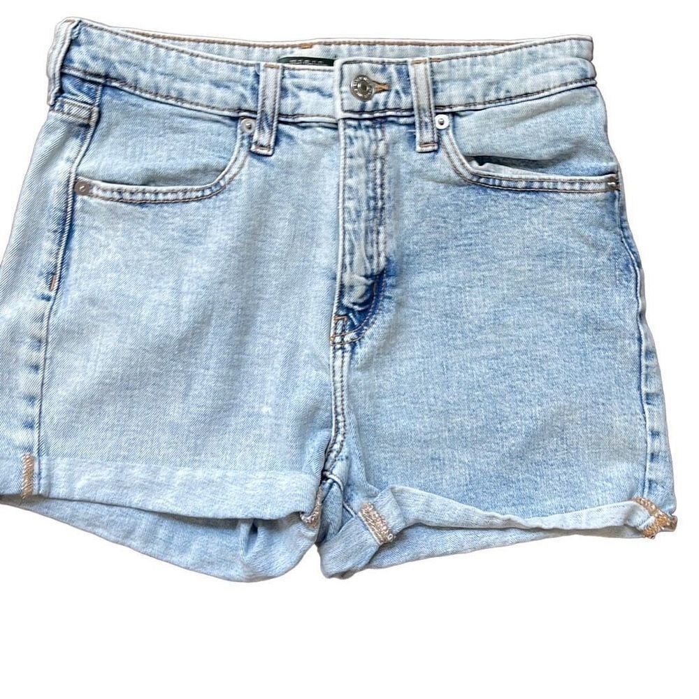 Wild Fable Womens Highest Rise Jean Shorts Cuffed Denim‎ Stretch Blue Size 4/27